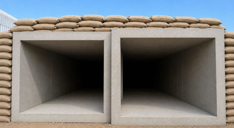 precast concrete bunkers